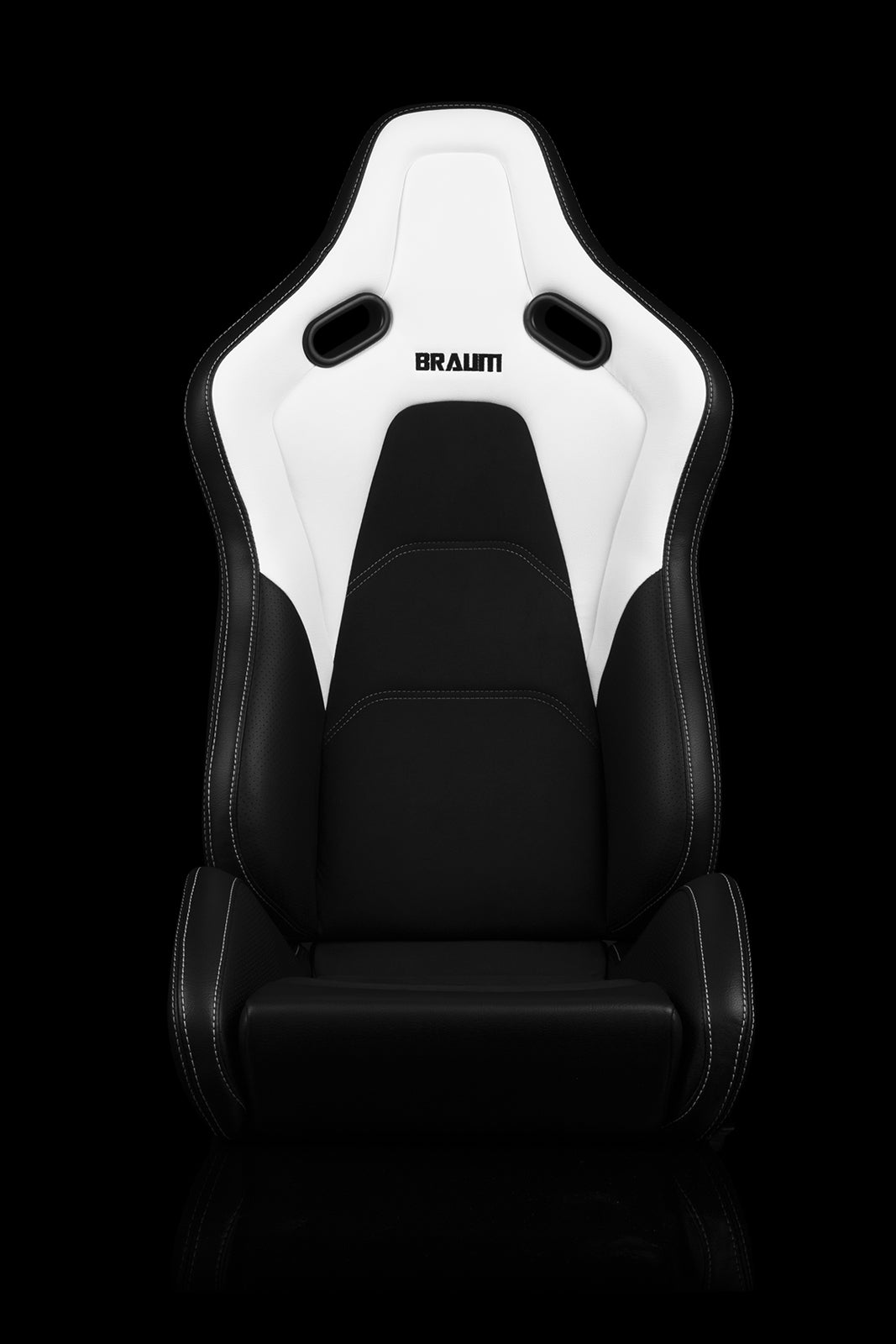 BRAUM FALCON-S SERIES RECLINABLE COMPOSITE SEATS (WHITE LEATHERETTE) – PAIR (BRR9R-WHBS)