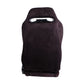 NRG Innovations Reclinable Racing Seat Suede with Red Stitching RSC-220L/R