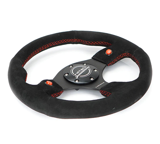 NRG Innovations DUAL BUTTON STEERING WHEEL SUEDE RST-007S