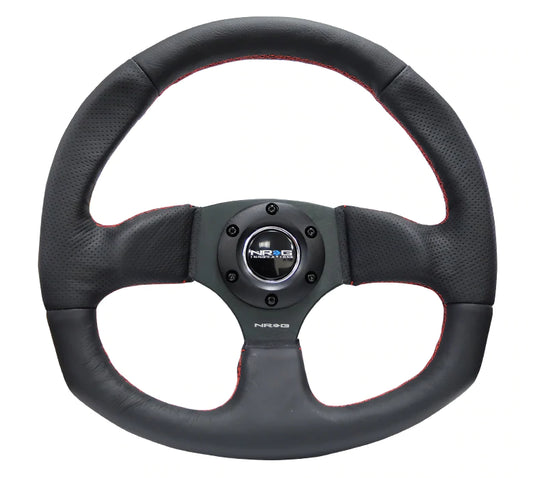 NRG Innovations FLAT BOTTOM STEERING WHEEL LEATHER