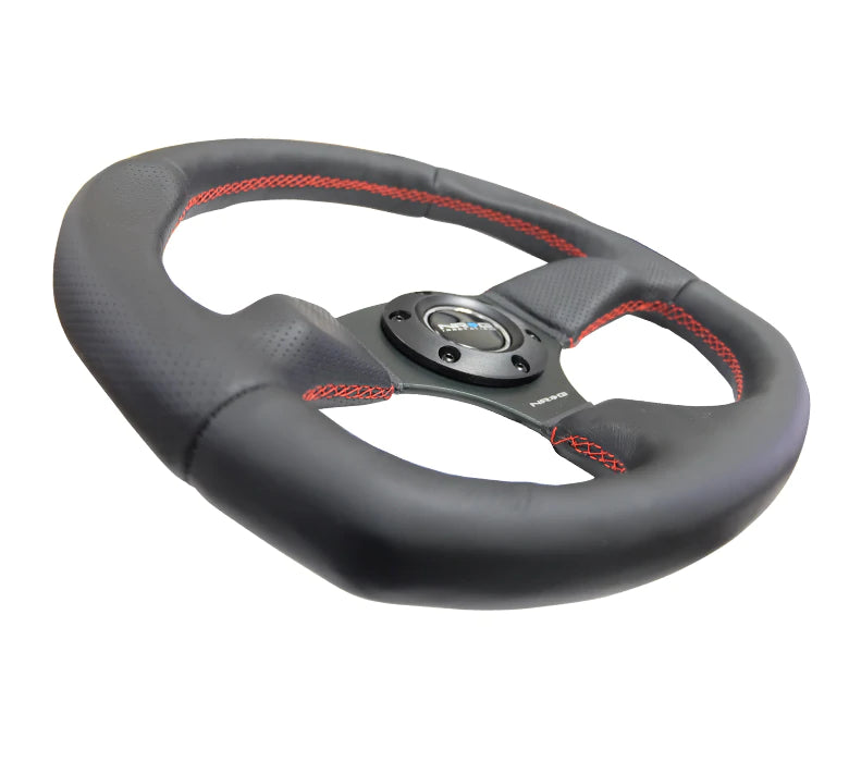 NRG Innovations FLAT BOTTOM STEERING WHEEL LEATHER