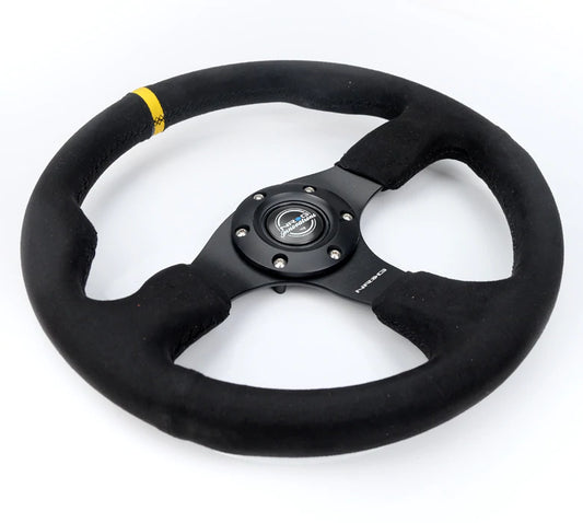 NRG Innovations RACING STEERING WHEEL ALCANTARA