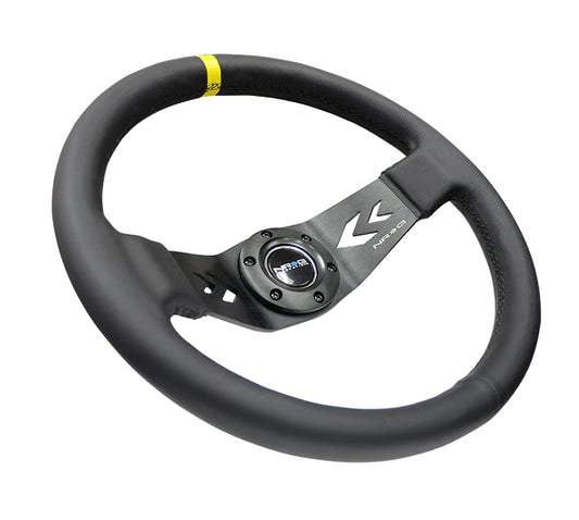 NRG Innovations 350MM TWO SPOKE STEERING WHEEL LEATHER RST-022R-Y