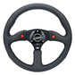 NRG Innovations 350MM 2" DEEP STEERING WHEEL Dual switch