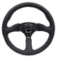 NRG Innovations 350MM 2" DEEP STEERING WHEEL Black