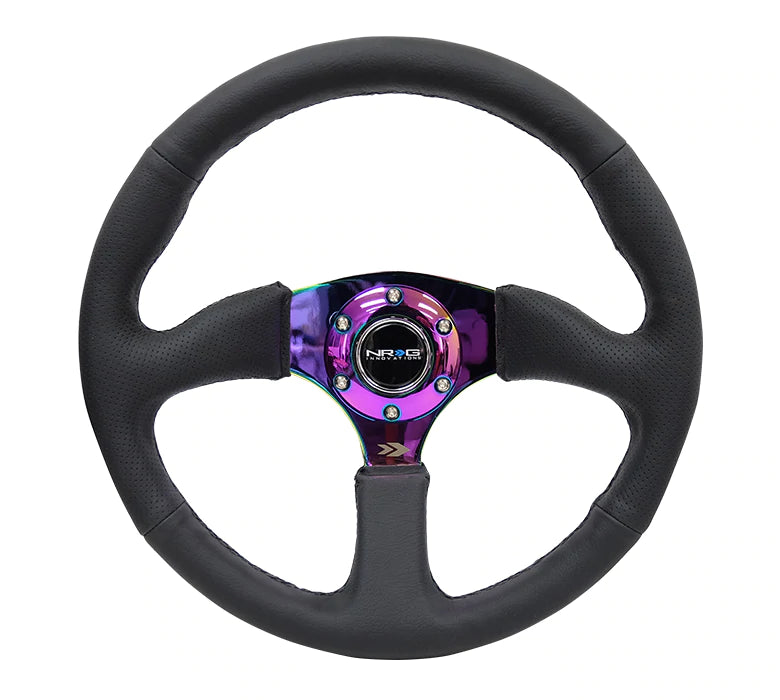 NRG Innovations 350MM 2" DEEP STEERING WHEEL Neo Chrome