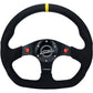 NRG Innovations FLAT BOTTOM STEERING WHEEL ALCANTARA