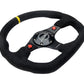 NRG Innovations FLAT BOTTOM STEERING WHEEL ALCANTARA