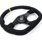 NRG Innovations FLAT BOTTOM STEERING WHEEL ALCANTARA