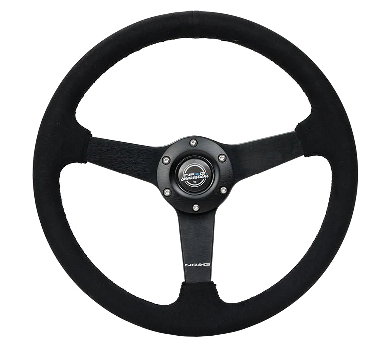 NRG Innovations 350MM FLAT STEERING WHEEL ALCANTARA