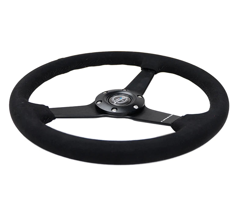 NRG Innovations 350MM FLAT STEERING WHEEL ALCANTARA