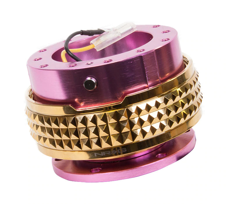 NRG Innovations 2.1 QUICK RELEASE Pink and Chrome Gold