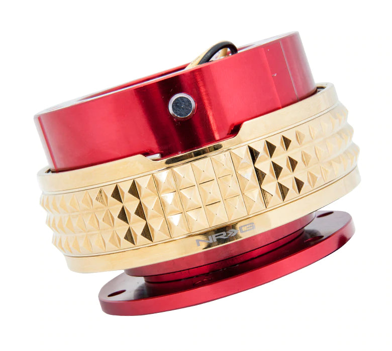 NRG Innovations 2.1 QUICK RELEASE Red and Chrome Gold