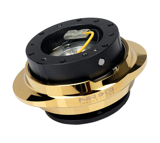 NRG Innovations 2.2 QUICK RELEASE Black and Chrome Gold