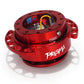 NRG Innovations Heart Cutout Quick Release Red